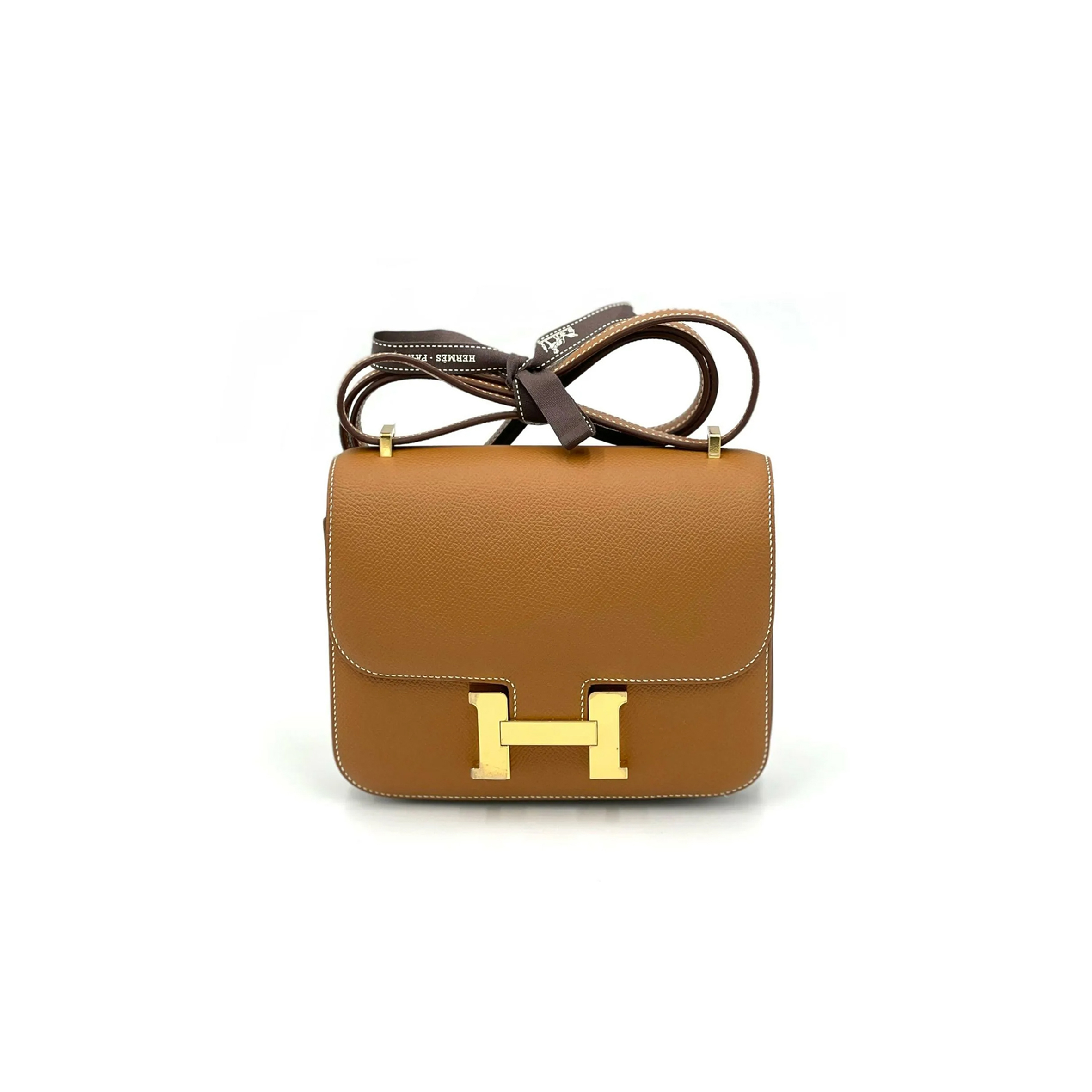H**mes master constance mini 18 gold epsom h061677cc37(19*15*4cm)